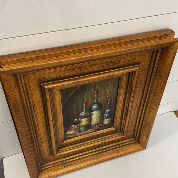 20” x 18” Framed 8” x 10” Painting Art Still Life Wine by R. James - Picture 14 of 16